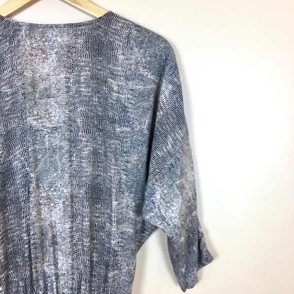Soft Joie Snakeskin Print Batwing Wrap Dress sz S - Picture 4 of 8
